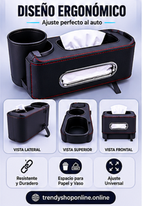Funda Porta Papel y Vaso para Auto
